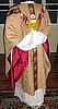 Semi Gothic Vestment Set in Gold with Deep Red Silk lining